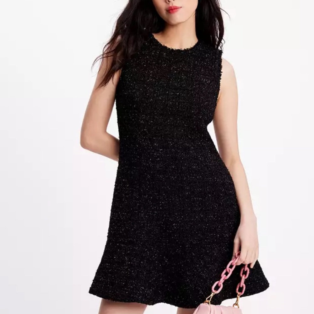 Kate Spade flounce tweed dress